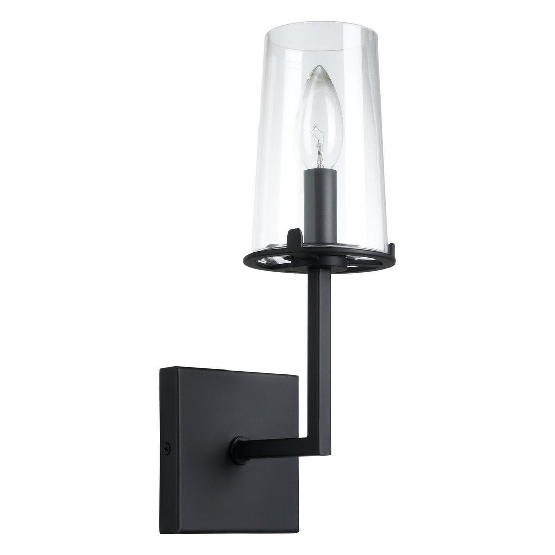 Jared One Light Wall Sconce in Matte Black Thesis Canada