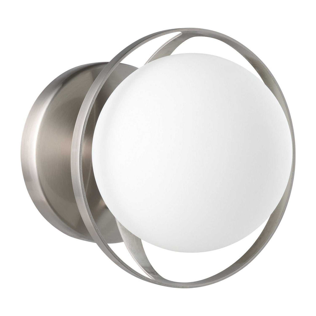 Parker One Light Wall Sconce in Brushed Nickel Thesis Canada
