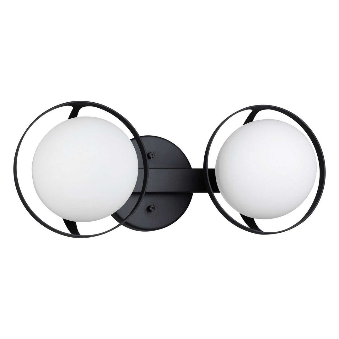 Parker Two Light Vanity in Matte Black Thesis Canada