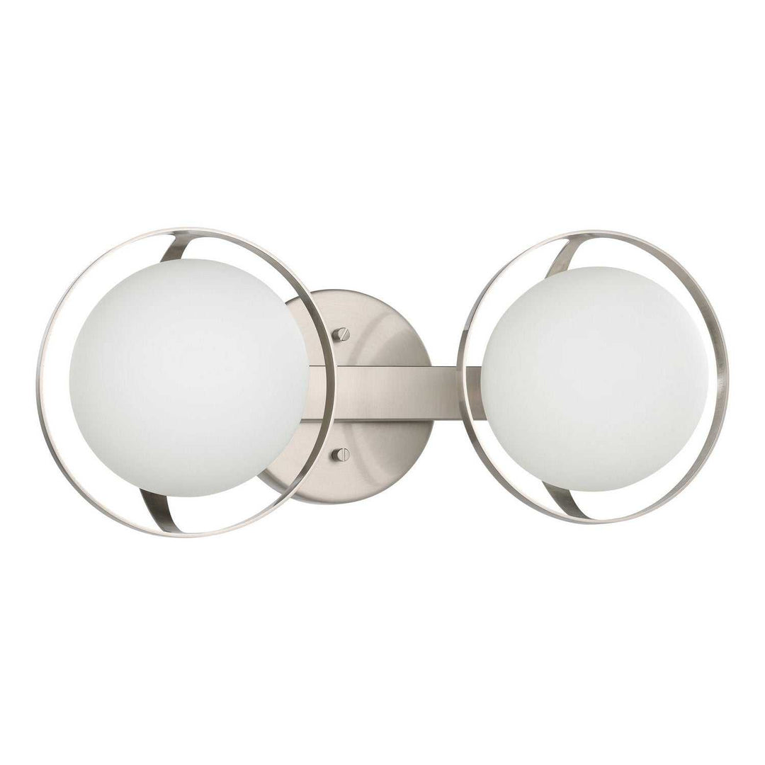 Parker Two Light Vanity in Brushed Nickel Thesis Canada