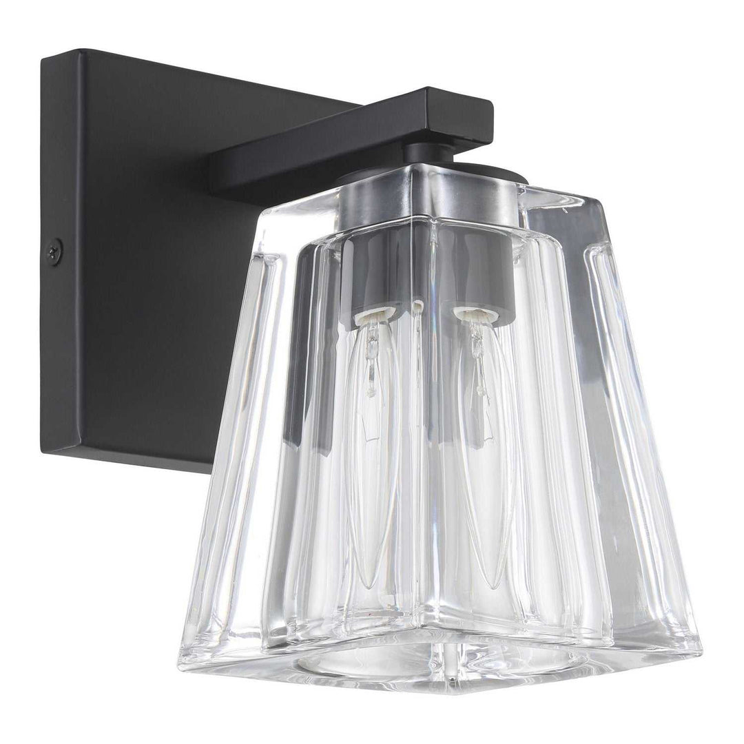 Valentin One Light Wall Sconce in Matte Black Thesis Canada