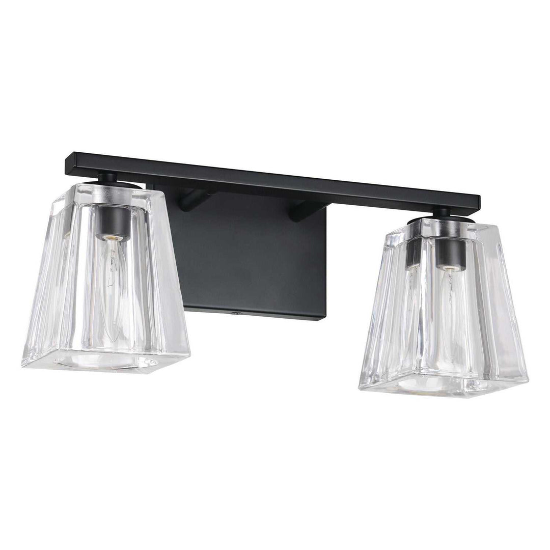 Valentin Two Light Vanity in Matte Black Thesis Canada
