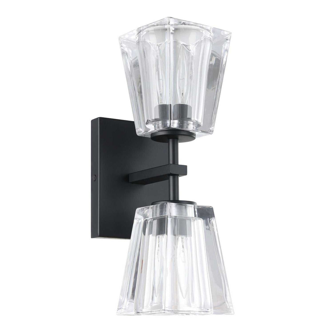 Valentin Two Light Vanity in Matte Black Thesis Canada