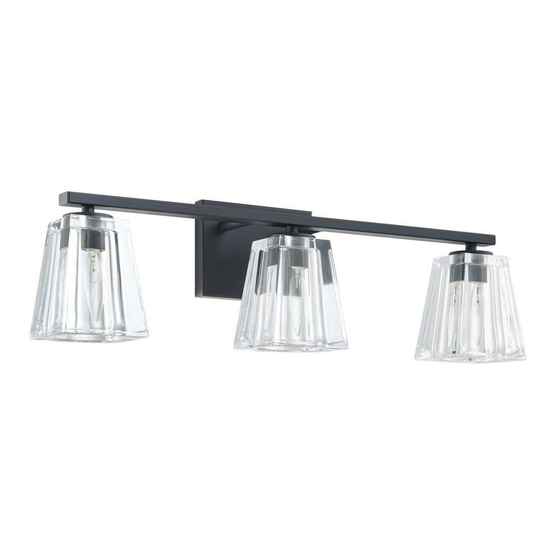 Valentin Three Light Vanity in Matte Black Thesis Canada