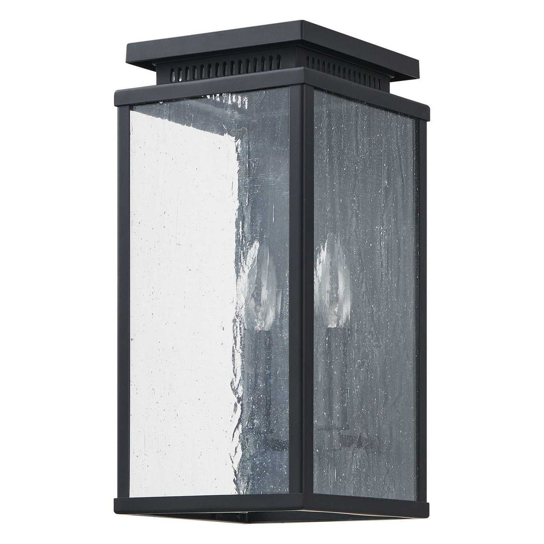 Overton Two Light Exterior Wall Sconce in Matte Black Thesis Canada