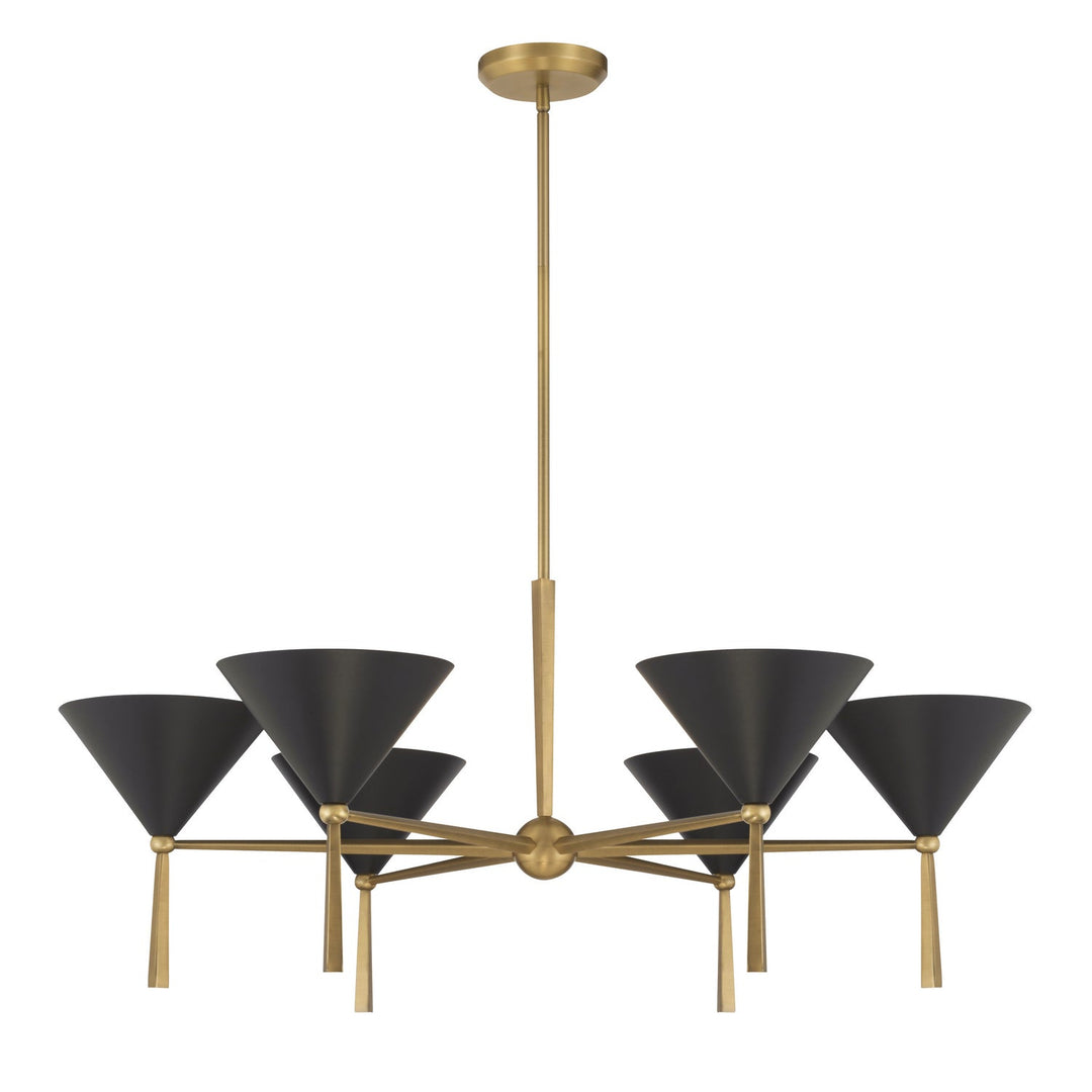 Minka-Lavery - 10316-855 - Six Light Chandelier - Cortan - Legacy Brass