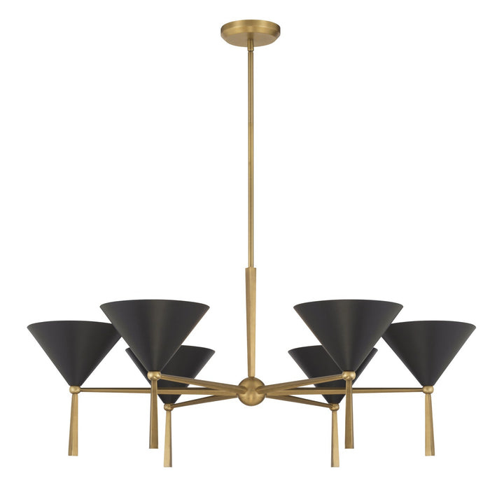 Minka-Lavery - 10316-855 - Six Light Chandelier - Cortan - Legacy Brass