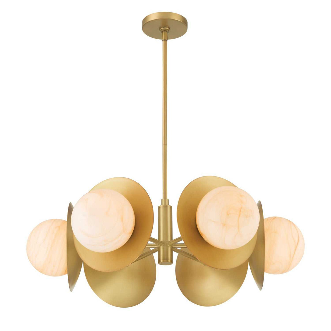 Olenne Six Light Pendant in Legacy Brass Minka-Lavery