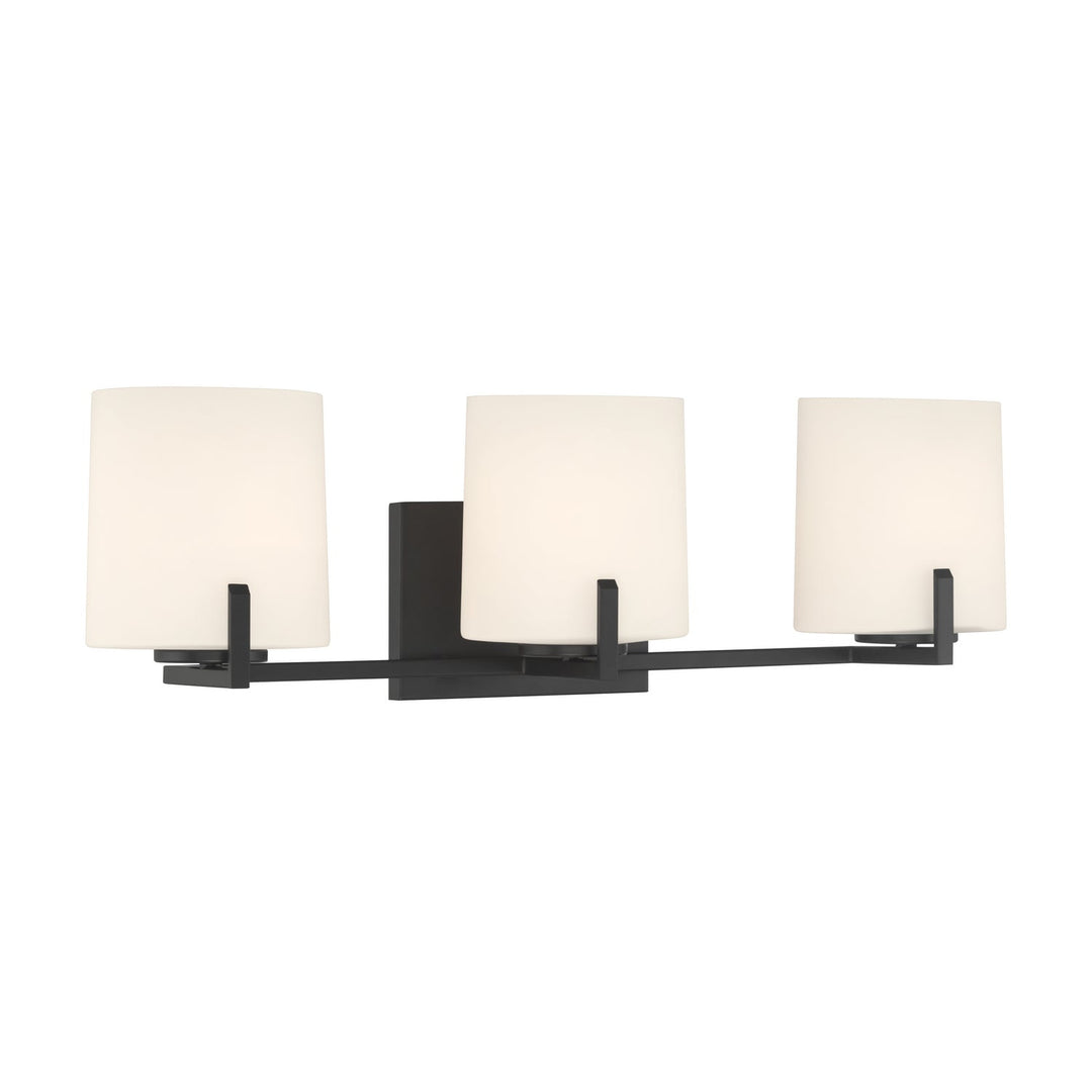 Mirelle Three Light Vanity in Dark Matte Black Minka-Lavery