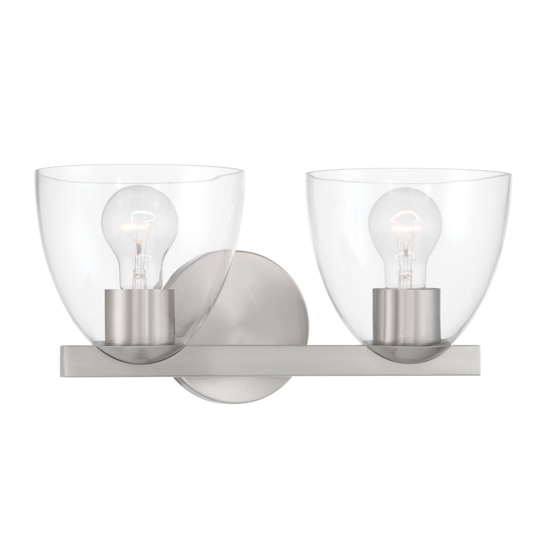 Noellea Two Light Vanity in Brushed Nickel Minka-Lavery
