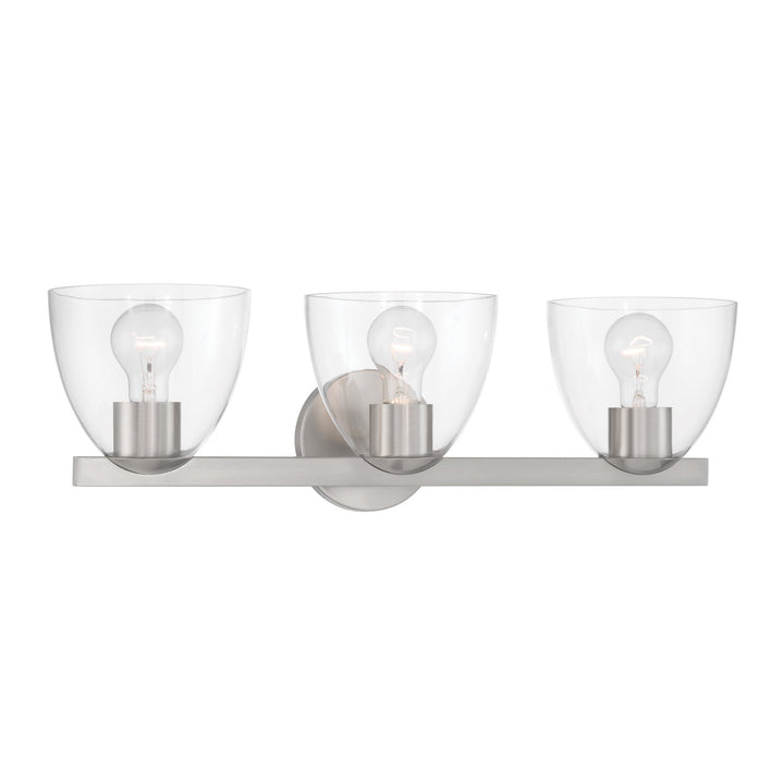 Noellea Three Light Vanity in Brushed Nickel Minka-Lavery