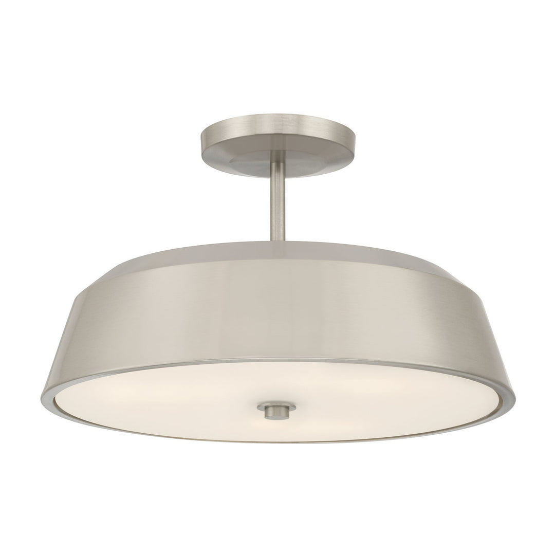 Trellwyn Three Light Semi-Flush Mount in Brushed Nickel Minka-Lavery