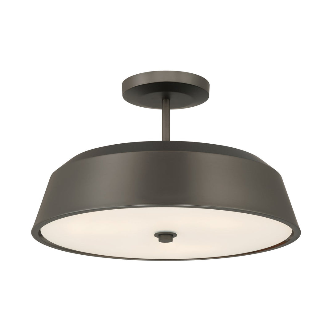 Trellwyn Three Light Semi-Flush Mount in Plated Dark Bronze Minka-Lavery