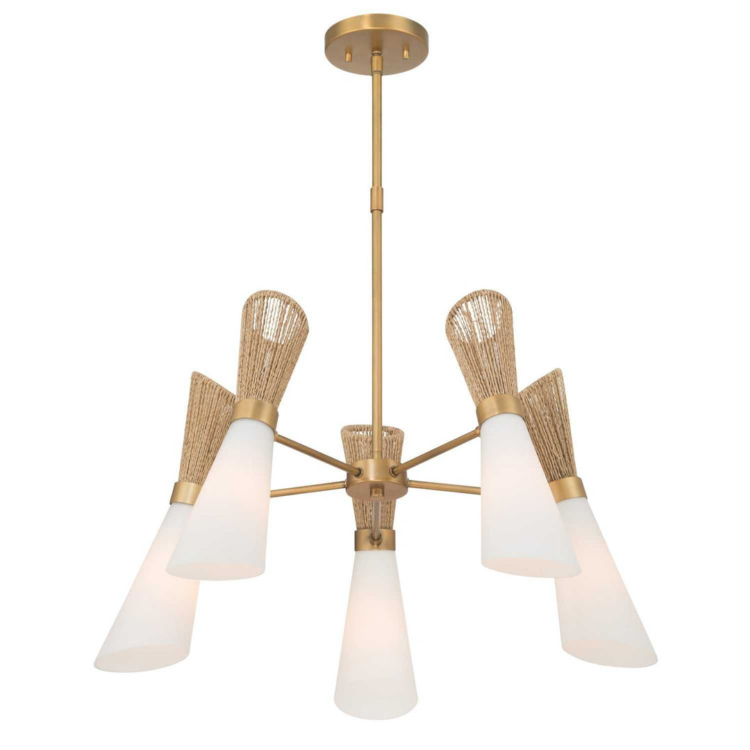 Vantrel Five Light Chandelier in Legacy Brass Minka-Lavery