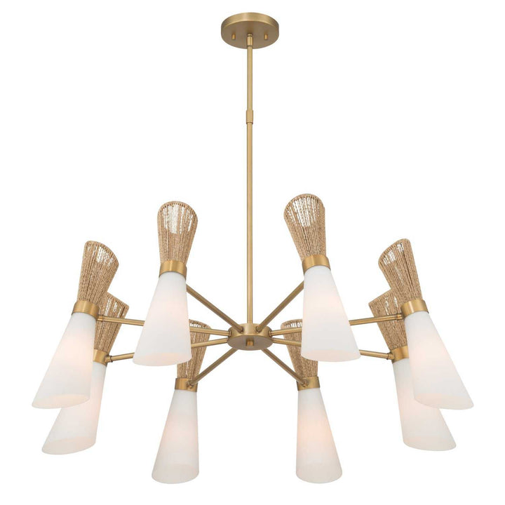 Vantrel Eight Light Chandelier in Legacy Brass Minka-Lavery