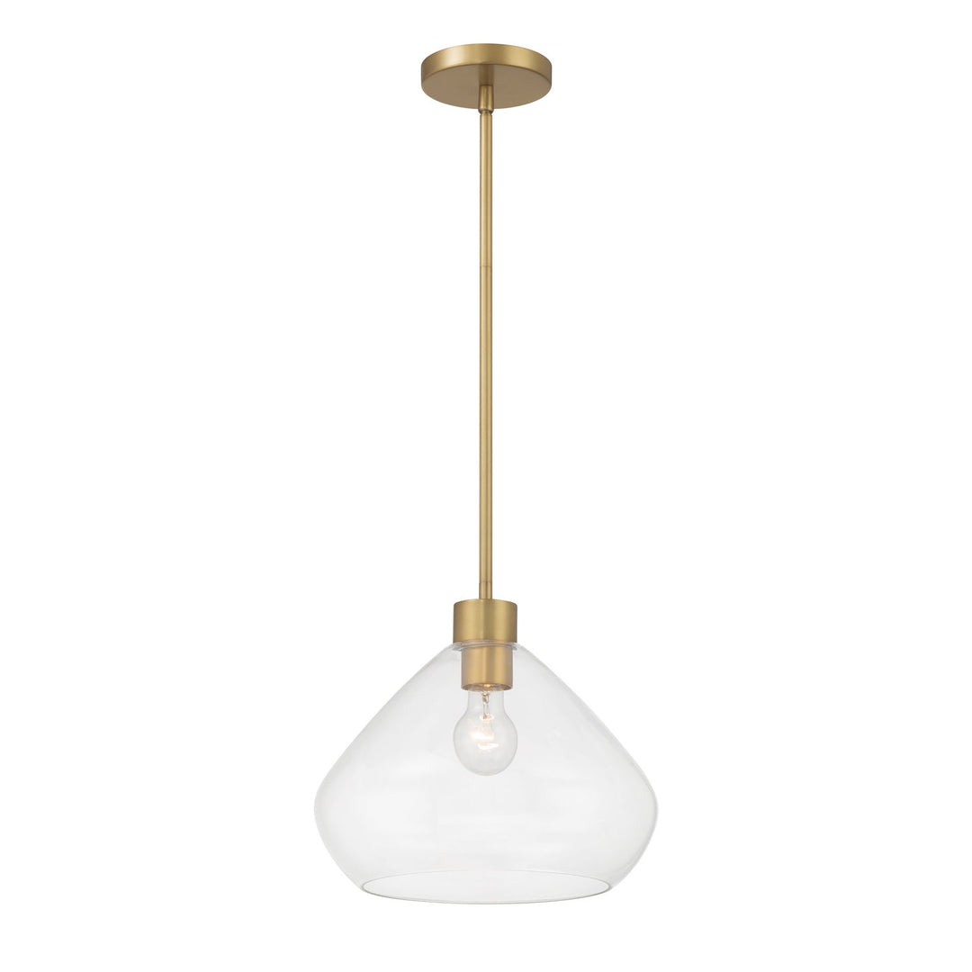Elaris One Light Pendant in Legacy Brass Minka-Lavery