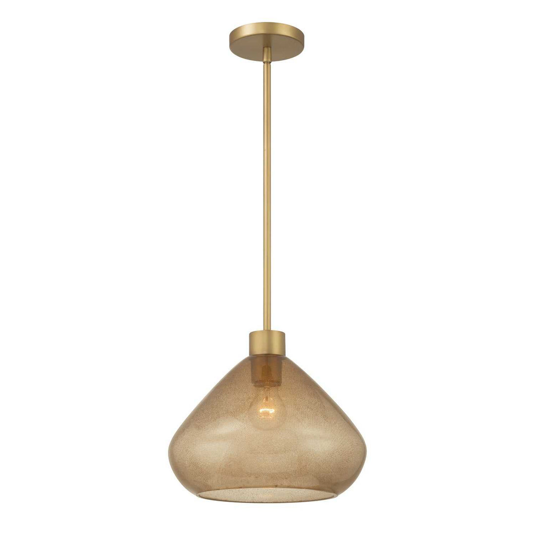 Elaris One Light Pendant in Legacy Brass Minka-Lavery