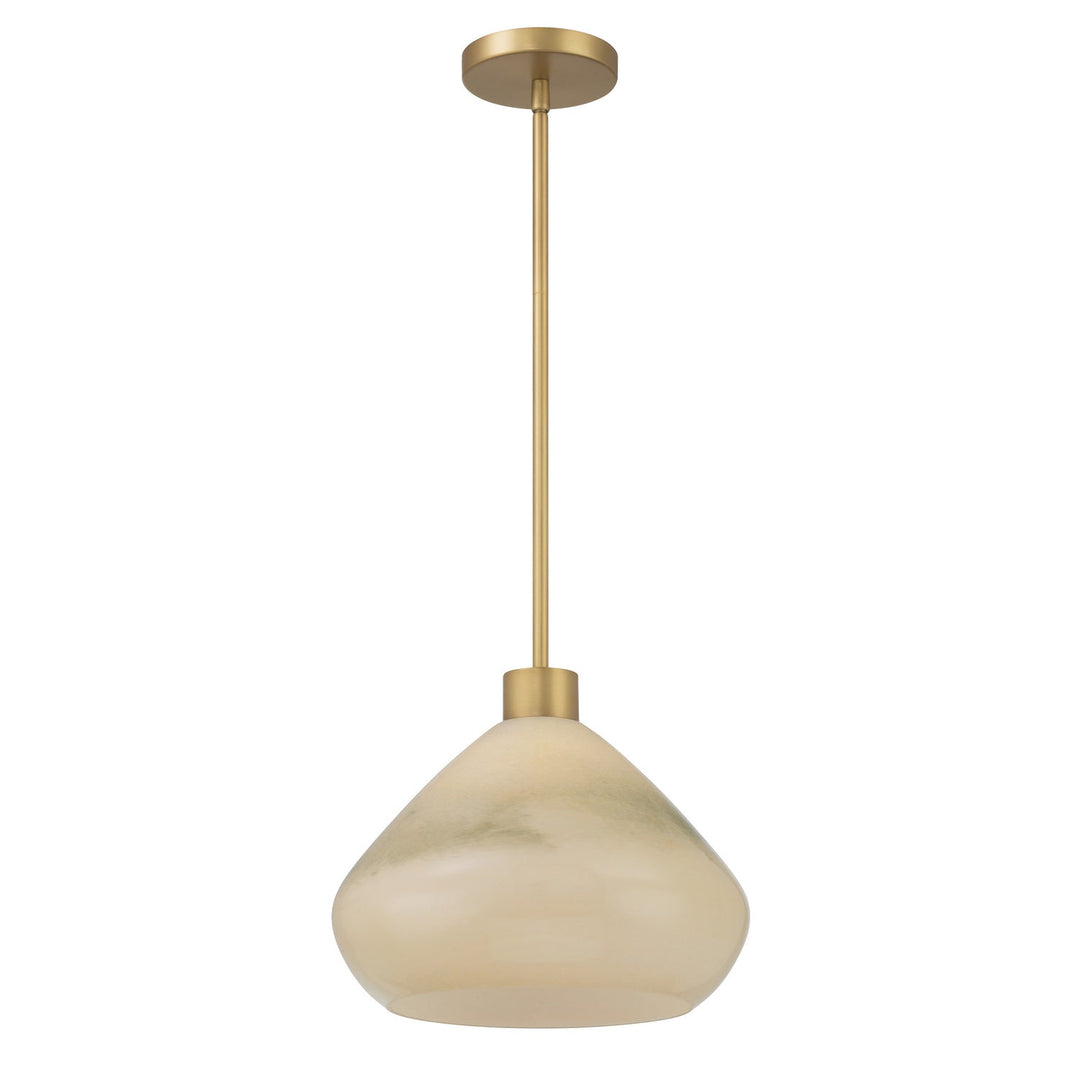 Elaris One Light Pendant in Legacy Brass Minka-Lavery