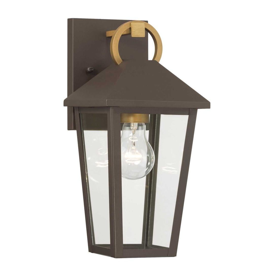Bayra One Light Outdoor Wall Lantern in Painted Legacy Brass Minka-Lavery