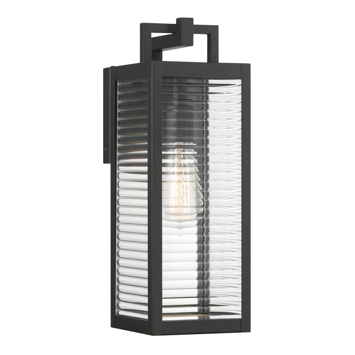 Edgewood One Light Outdoor Wall Sconce in Dark Matte Black Minka-Lavery