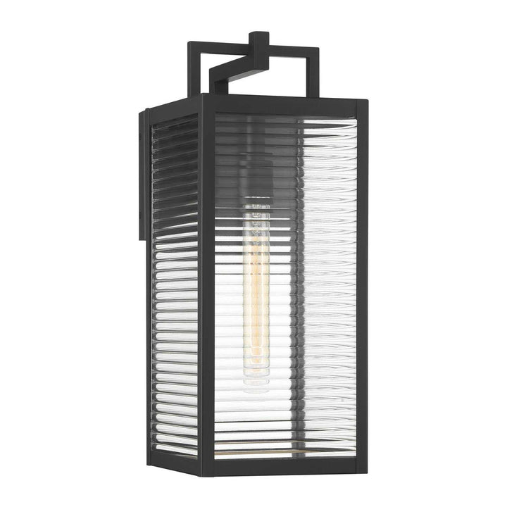 Edgewood One Light Outdoor Wall Sconce in Dark Matte Black Minka-Lavery