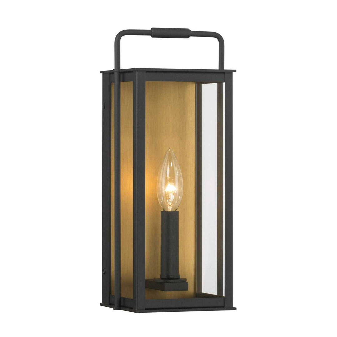 Aberdeen One Light Outdoor Wall Sconce in Sand Coal Black Minka-Lavery