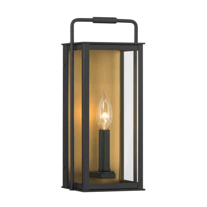 Aberdeen One Light Outdoor Wall Sconce in Sand Coal Black Minka-Lavery