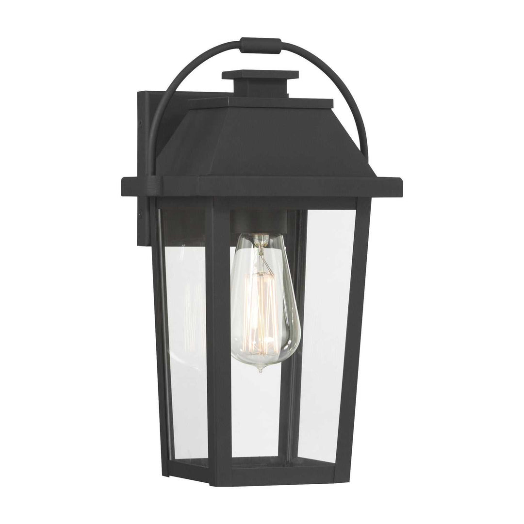 Branwyn One Light Outdoor Wall Lantern in Sand Coal Black Minka-Lavery