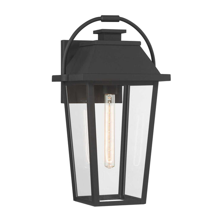 Branwyn One Light Outdoor Wall Lantern in Sand Coal Black Minka-Lavery