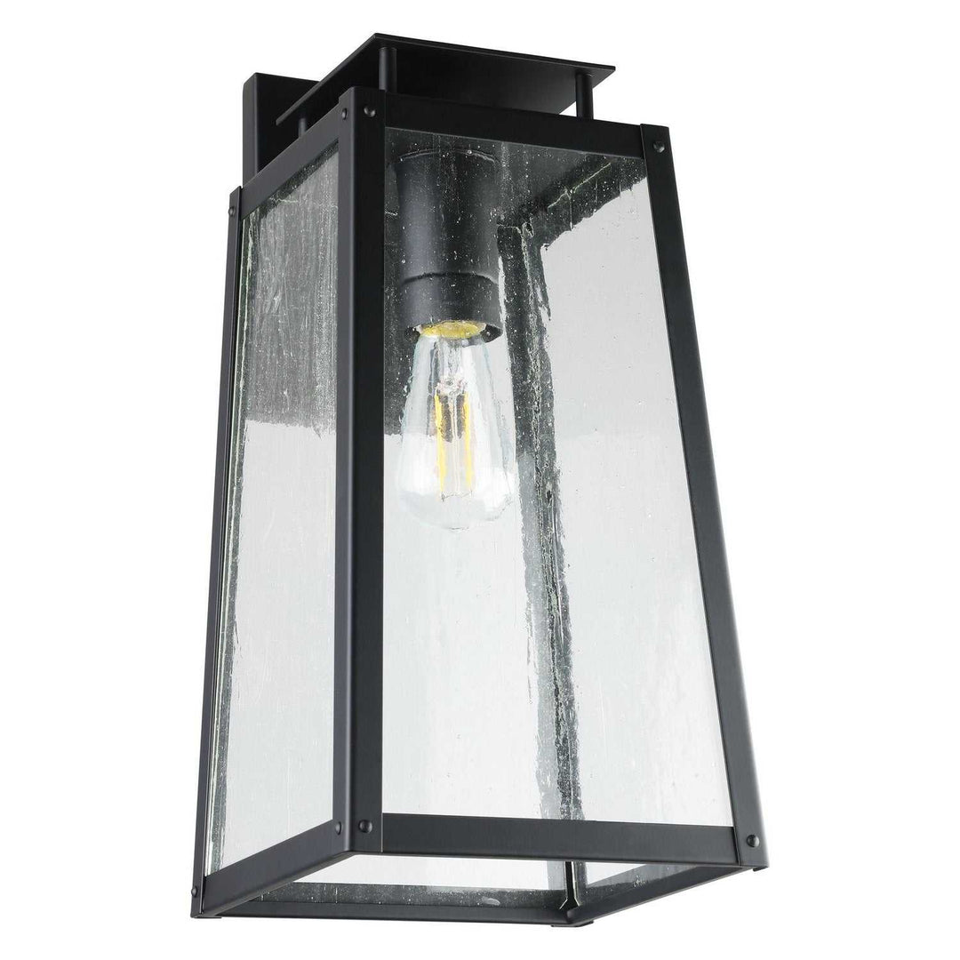 Salford One Light Exterior Wall Sconce in Matte Black Thesis Canada