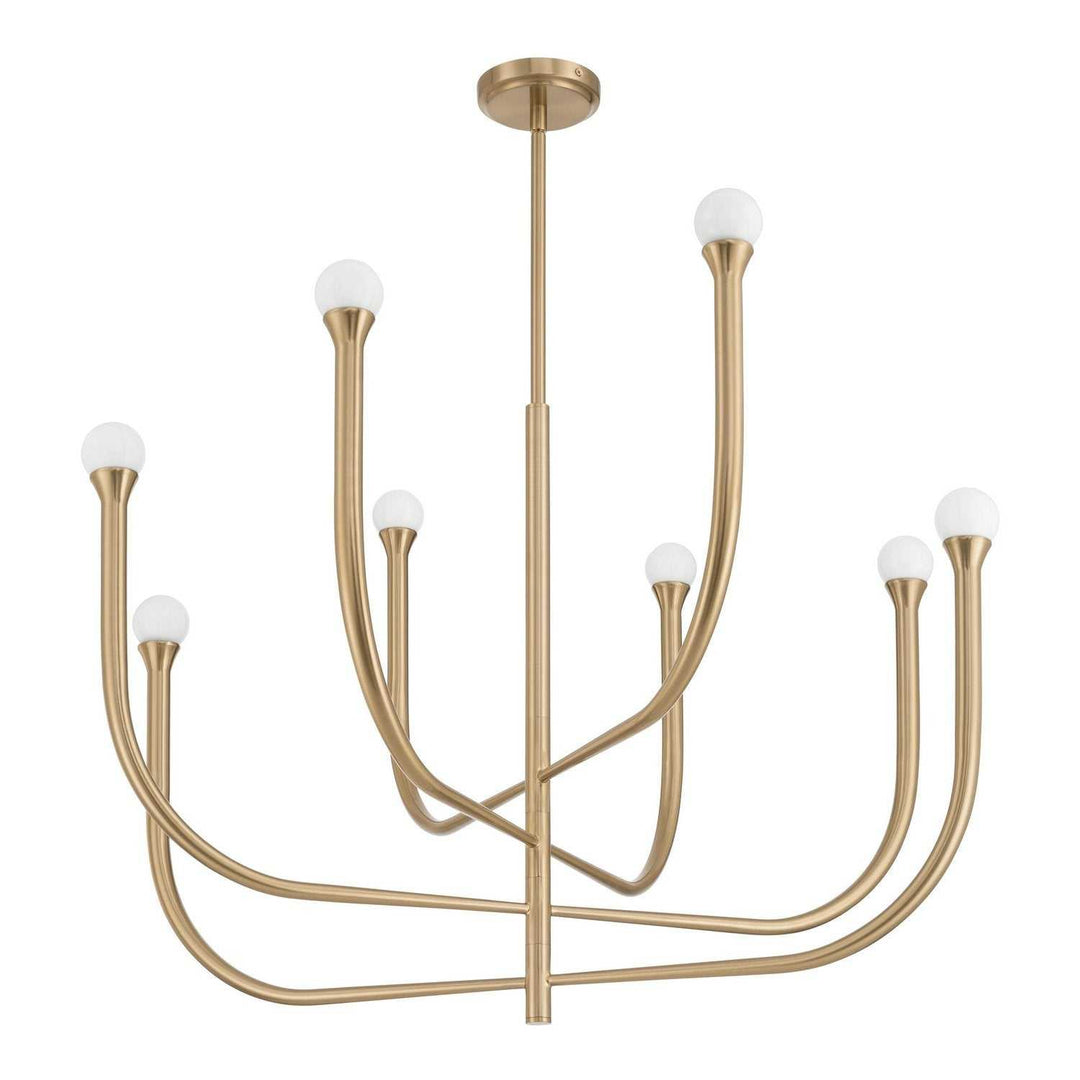 Dahlia LED Chandelier in Brass Thesis Canada