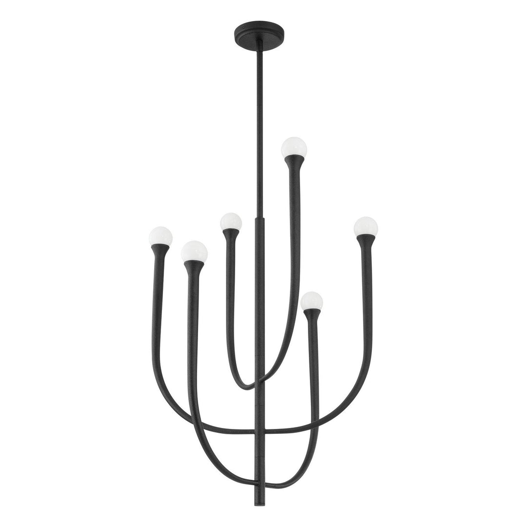 Dahlia LED Chandelier in Plaster Black Thesis Canada