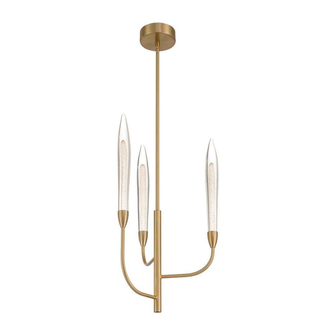 Calle LED Chandelier in Brass Thesis Canada