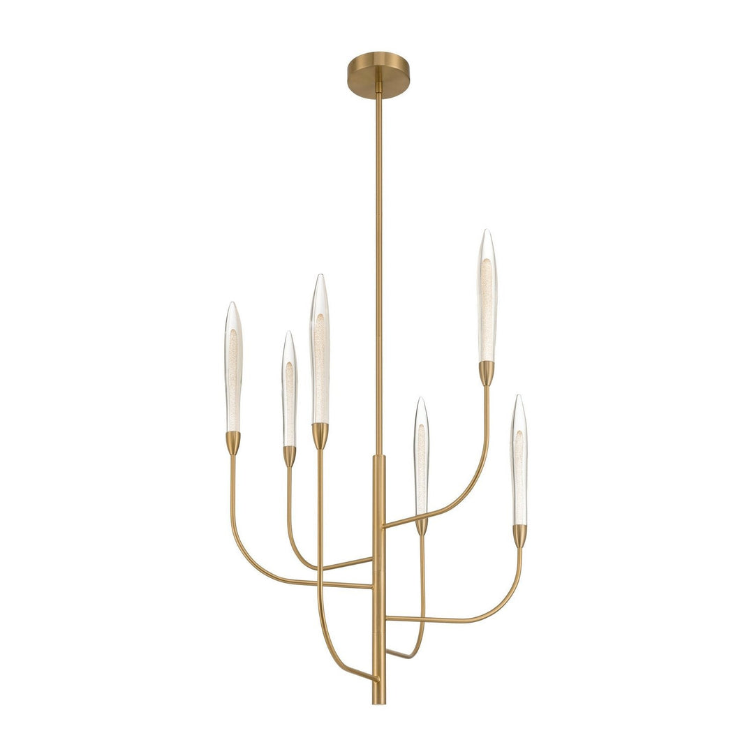 Calle LED Chandelier in Brass Thesis Canada