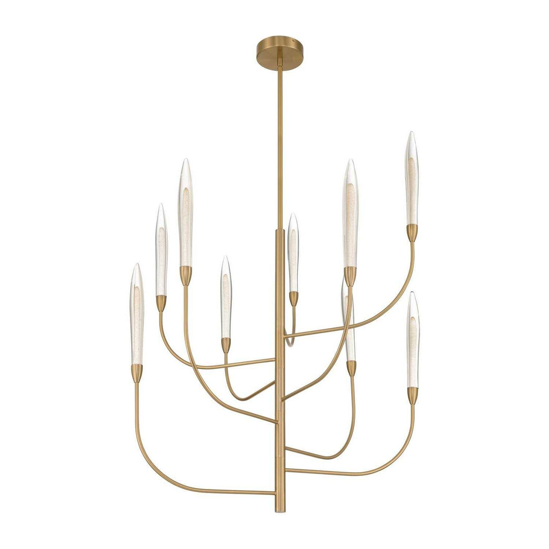 Calle LED Chandelier in Brass Thesis Canada