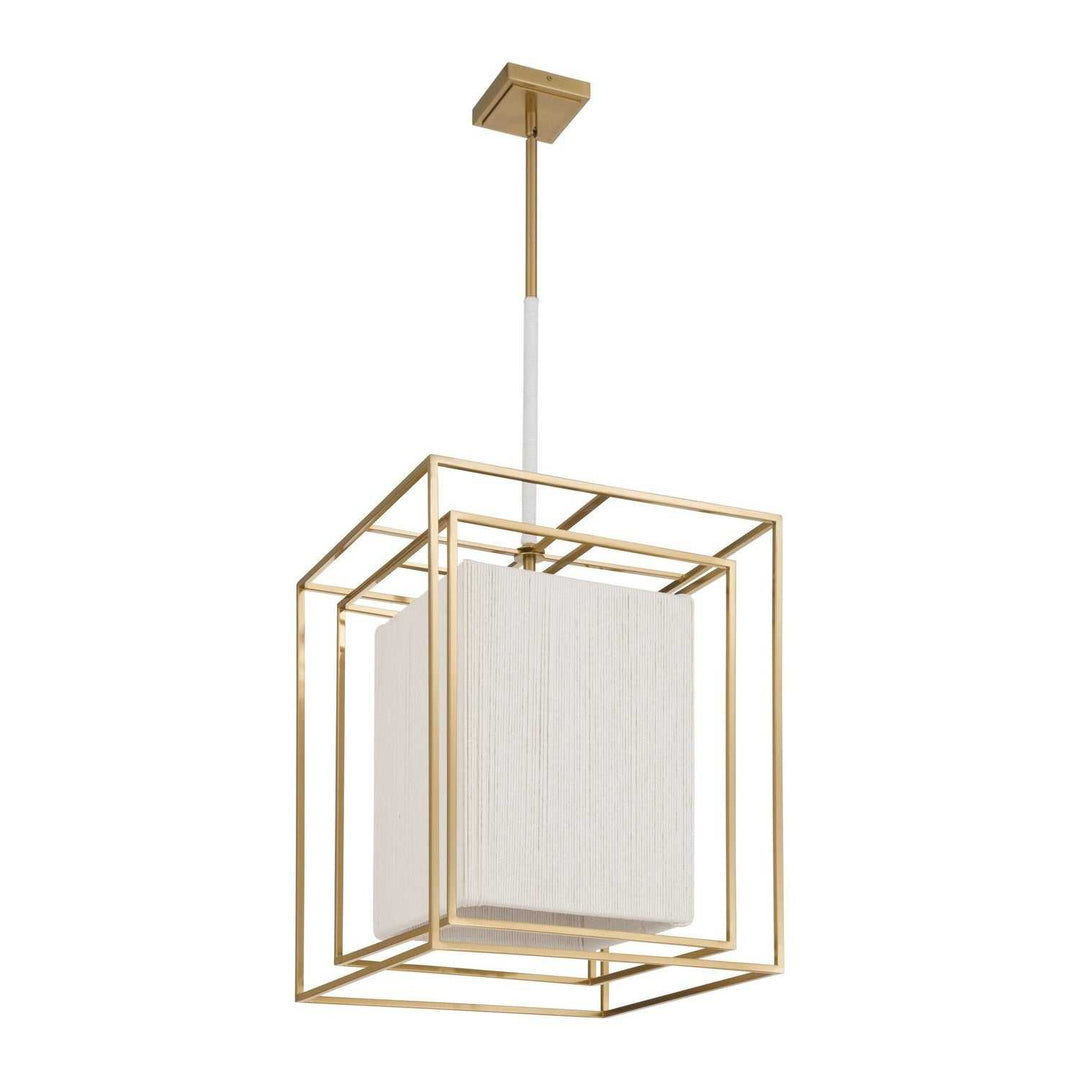 Abbey Four Light Pendant in Brass Thesis Canada