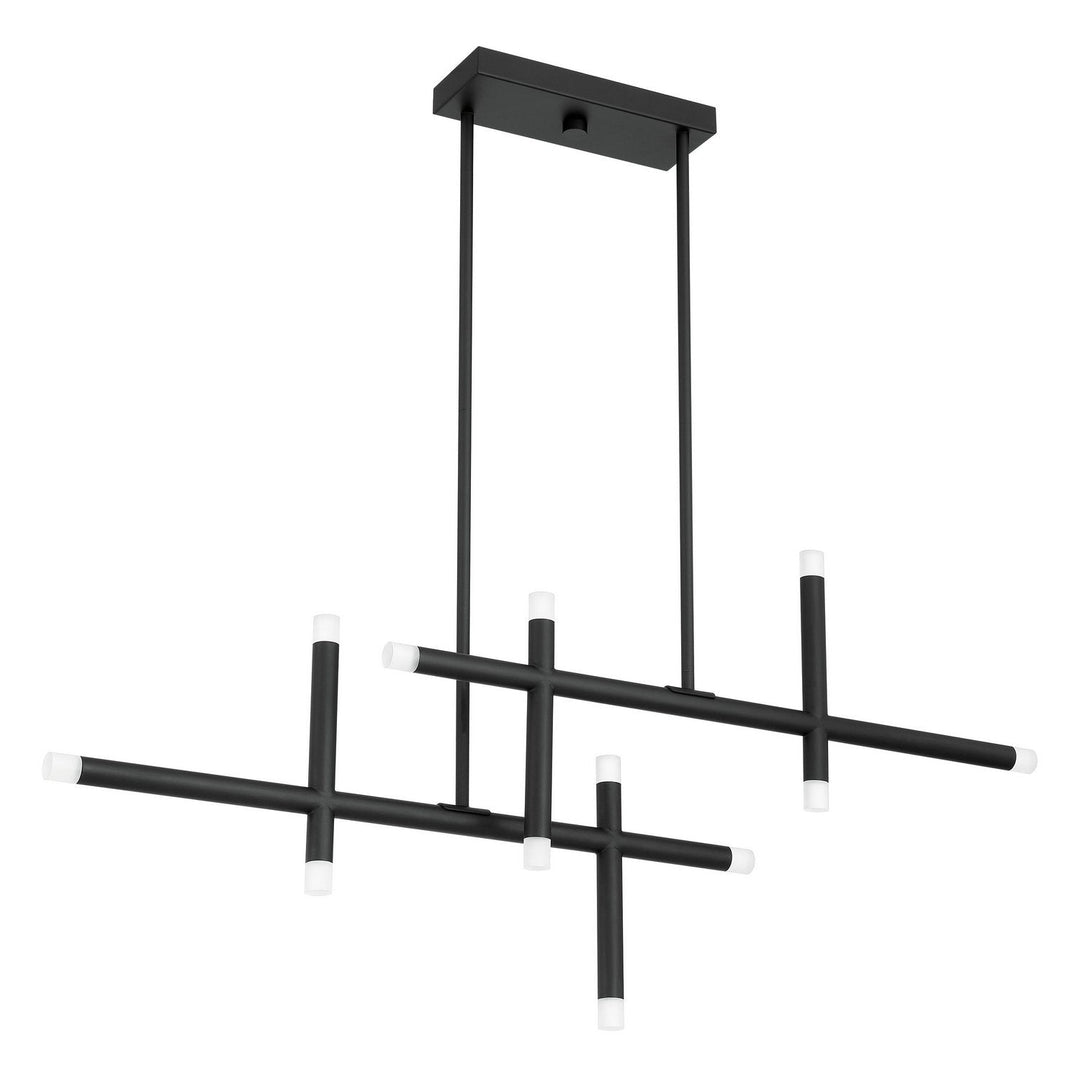 Manhattan LED Chandelier in Matte Black Thesis Canada