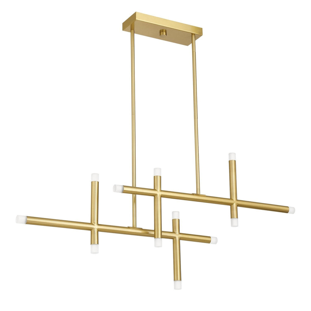Manhattan LED Chandelier in Brushed Gold Thesis Canada