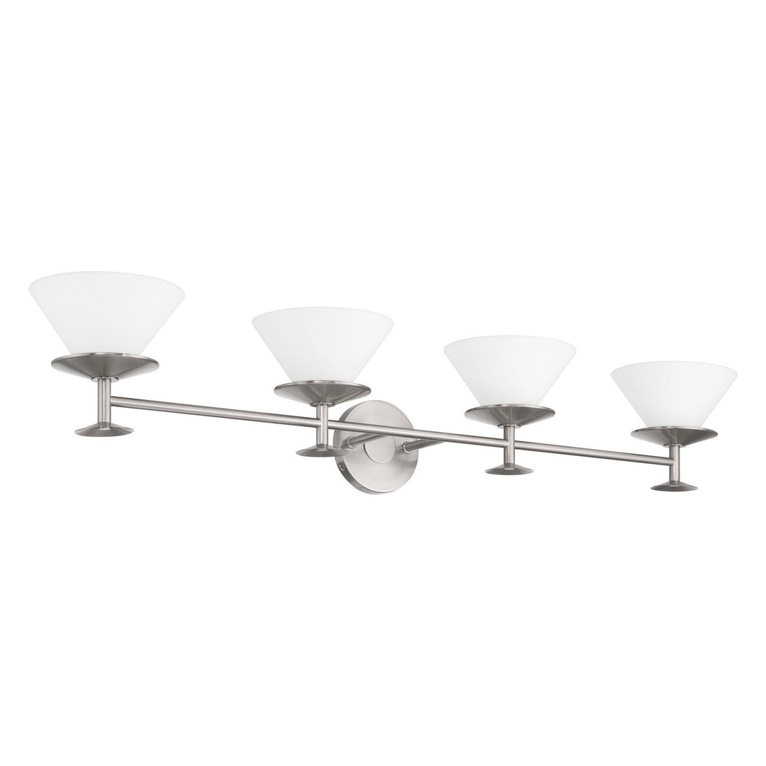Tremolo Four Light Vanity in Brushed Nickel, Polished Nickel Thesis Canada