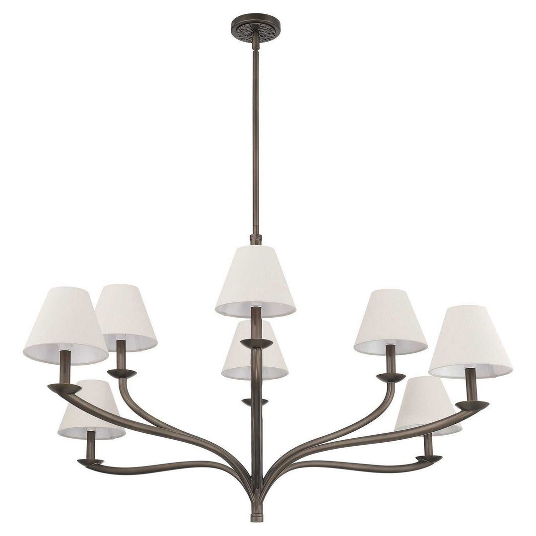 Bethany Eight Light Chandelier in Forged Bronze Thesis Canada