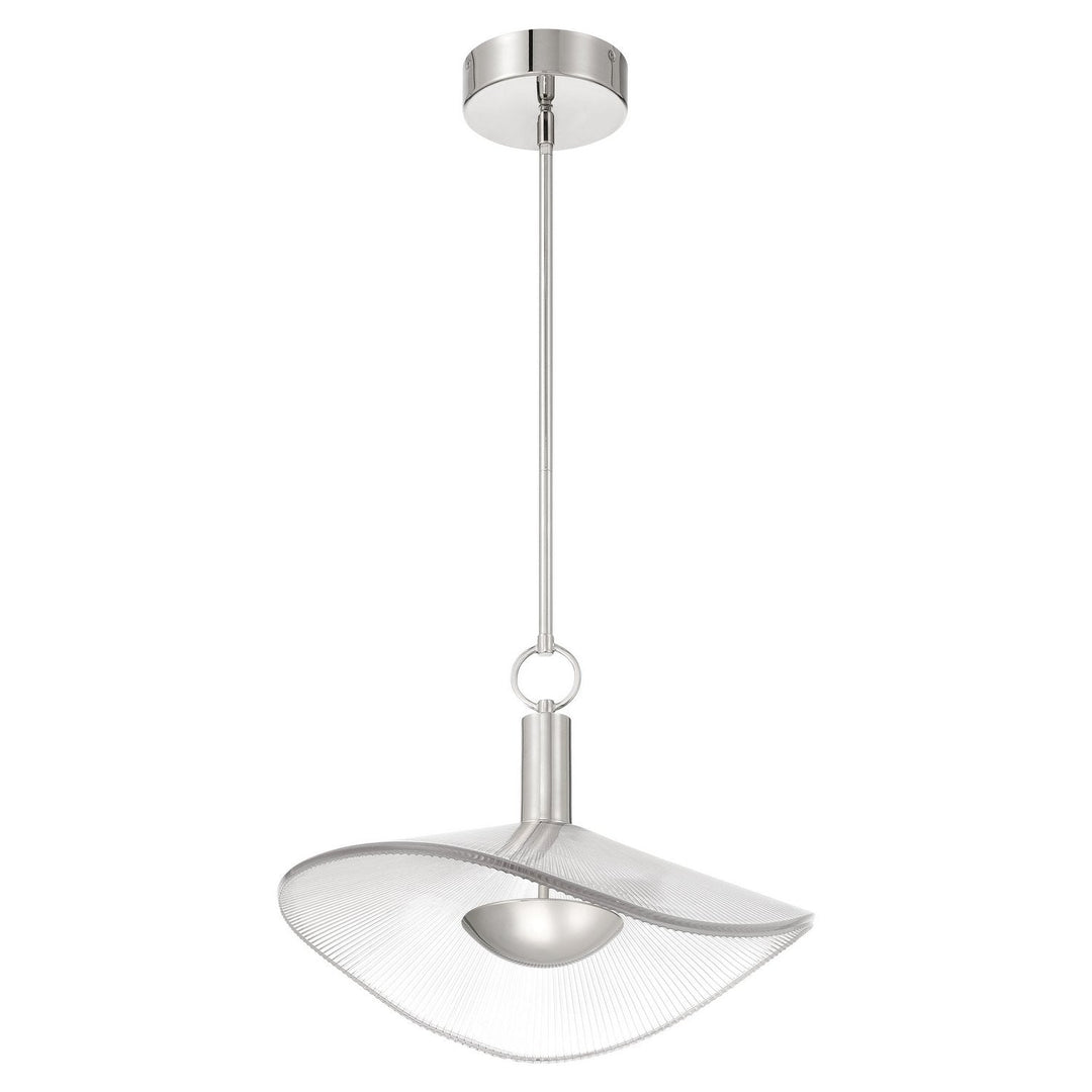 Novella LED Convertible Pendant in Polished Nickel Thesis Canada