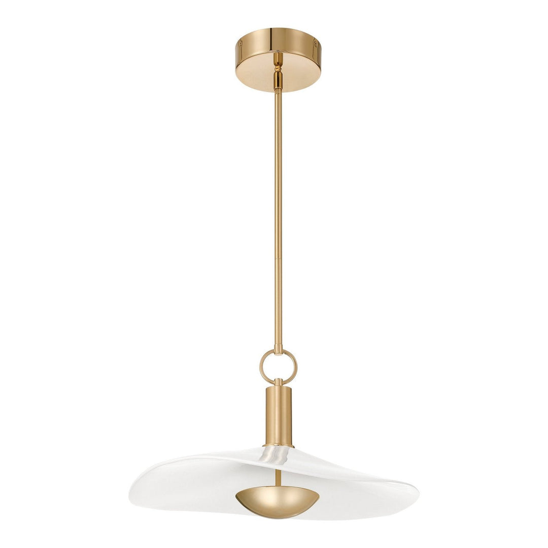 Novella LED Convertible Pendant in Polished Gold Thesis Canada