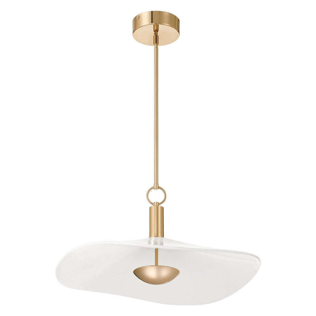 Novella LED Convertible Pendant in Polished Gold Thesis Canada