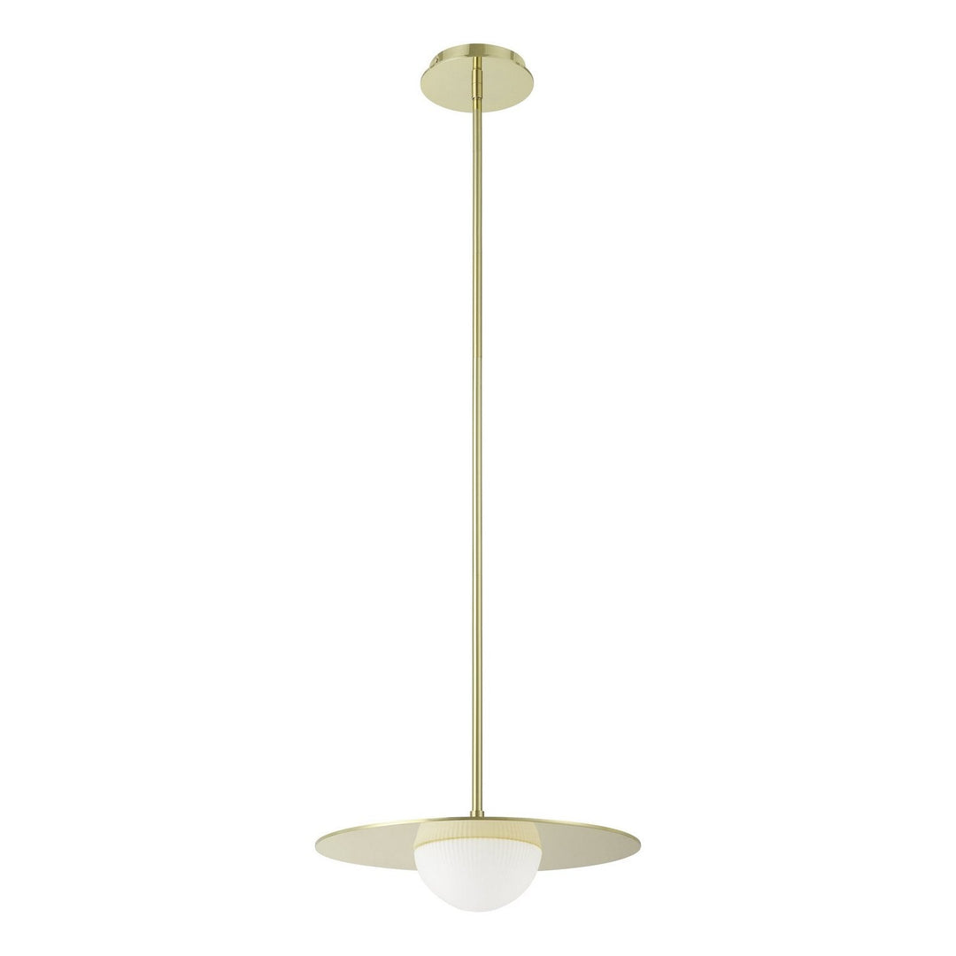 Solstice LED Convertible Pendant in Polished Brass Thesis Canada