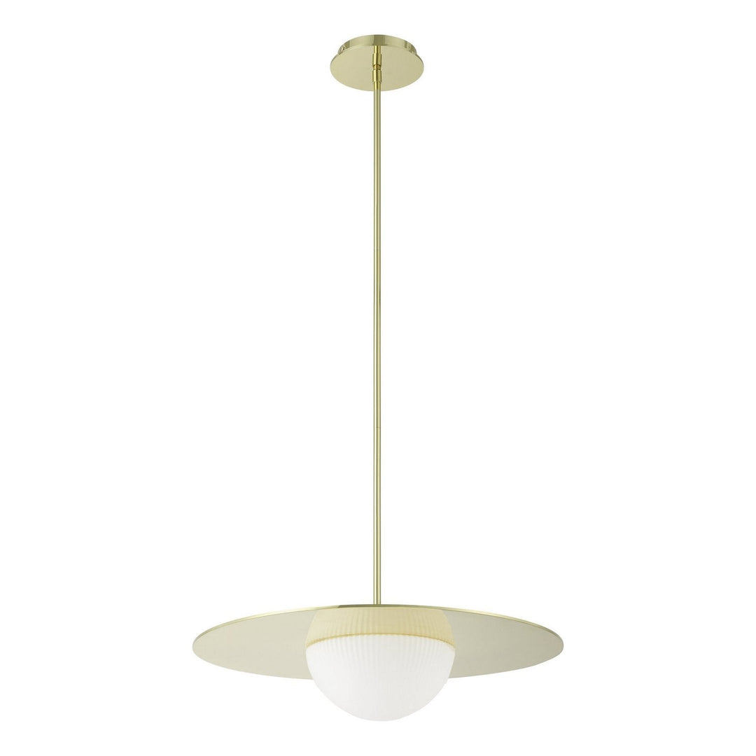 Solstice LED Convertible Pendant in Polished Brass Thesis Canada