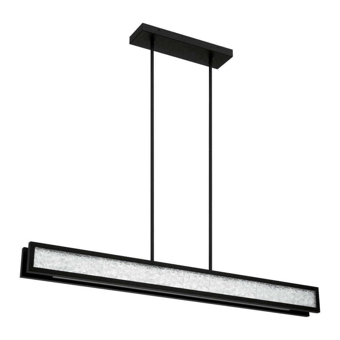 Courtney LED Linear Pendant in Textured Black Thesis Canada
