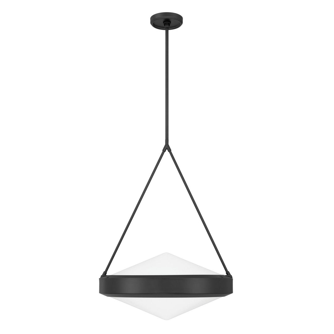 Agate Four Light Pendant in Matte Black, Opal Thesis Canada