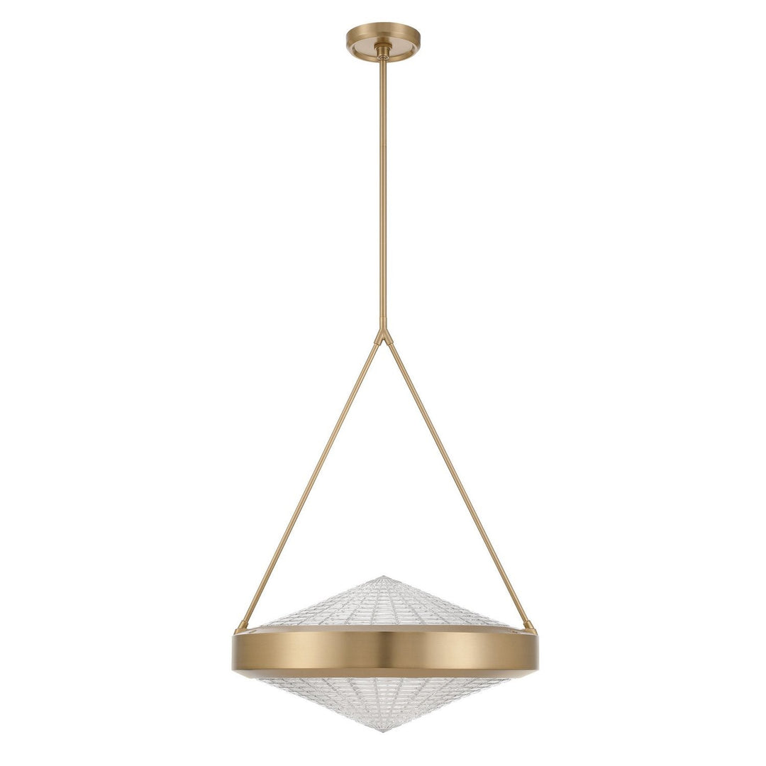 Agate Four Light Pendant in Champagne Gold, Clear Holophane Thesis Canada