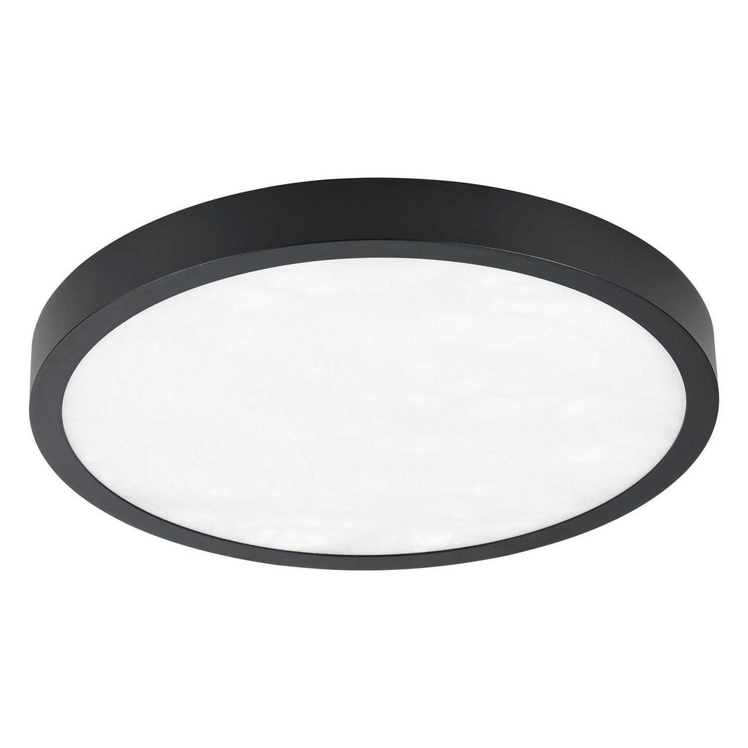 Argyle LED Flush Mount in Textured Black Thesis Canada