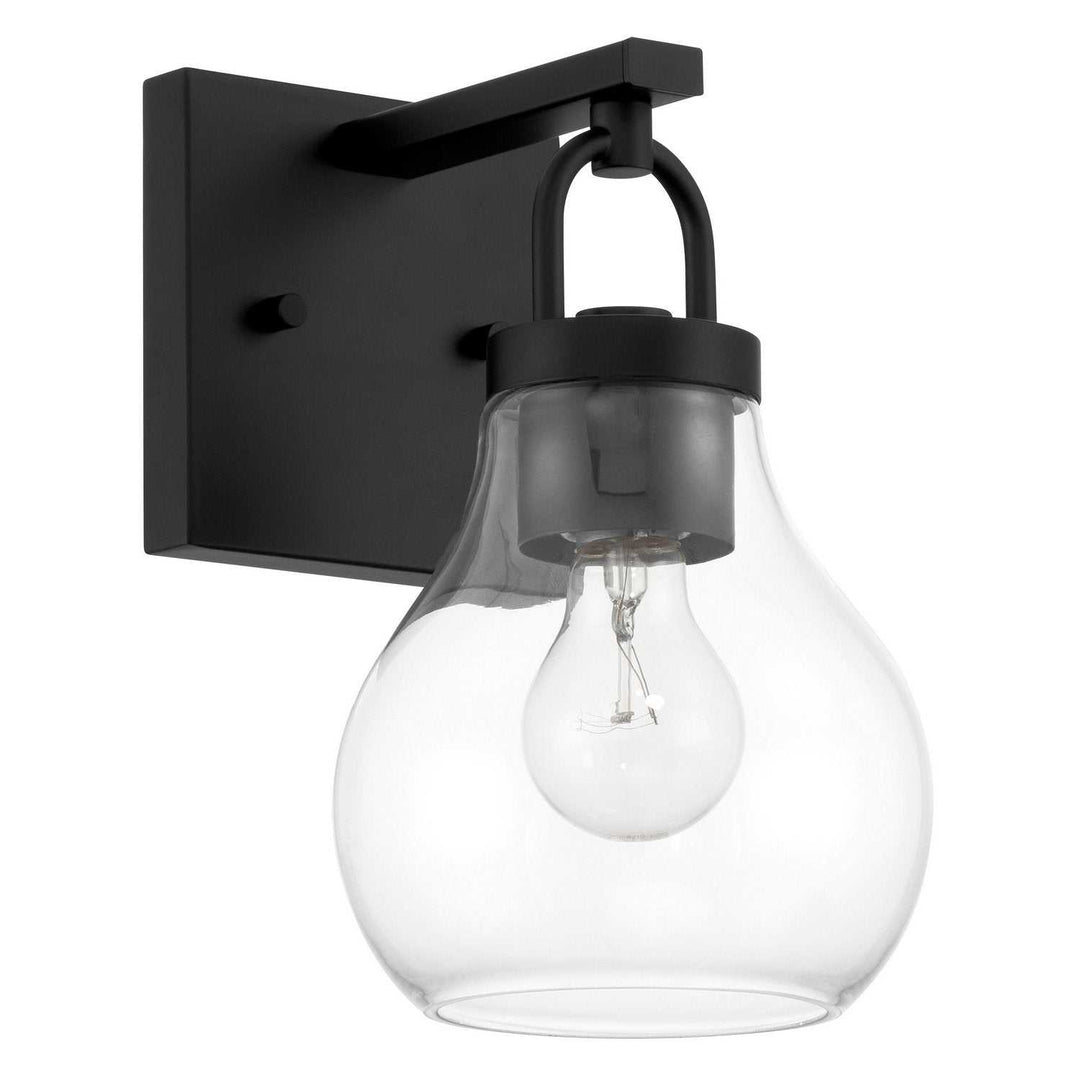 Mansfield One Light Vanity in Matte Black Thesis Canada